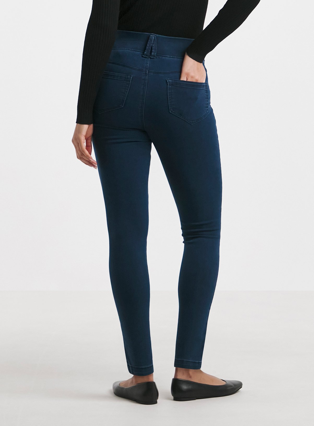 SIMPLY BE Skinny Pull On Jegging Dark Blue 16S - Image 2 thumbnail